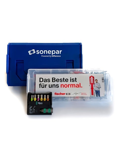 SONEPAR - L-BOXX MINI AKTIONS-PACKAGE 172-teilig, DUO-POWER Dübel, Schrauben + WERA BIT-CHECK