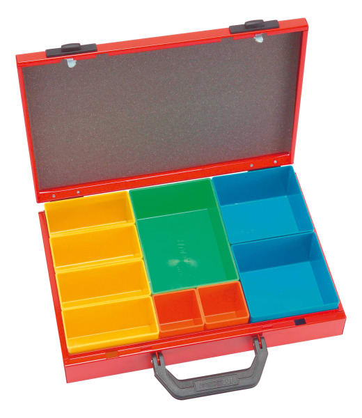 ELTEC - SK 609 Sortimentskoffer rot 9 Wechselboxen
