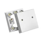 SCHAUM - Herdanschlußdose UP/AP mit Dübelbefestigung, 80x80x42mm weiß