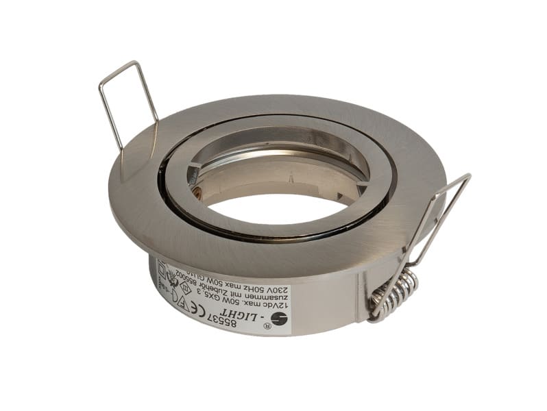 ELTEC - HES-ASB5068 chrom geb. Druckguß-Einbaustrahler MR16, Bajonettverschluss, schwenkbar