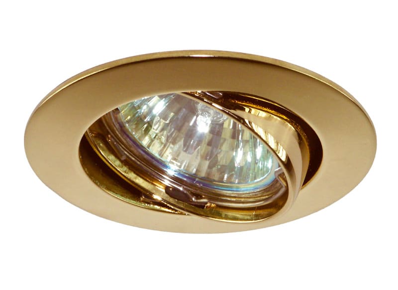 ELTEC - Druckguß-Einbaustrahler MR16, schwenkbar, gold