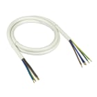 SCHAUM - Herdanschl.-ltg. H05 VV-F5G2.5, 2 m mit AE + AE, weiß, 10 Stck. gebünd.