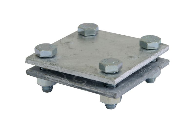 ELTEC - KK30 Kreuzklemme 30 x 30 mm feuerverzinkt Flachdraht