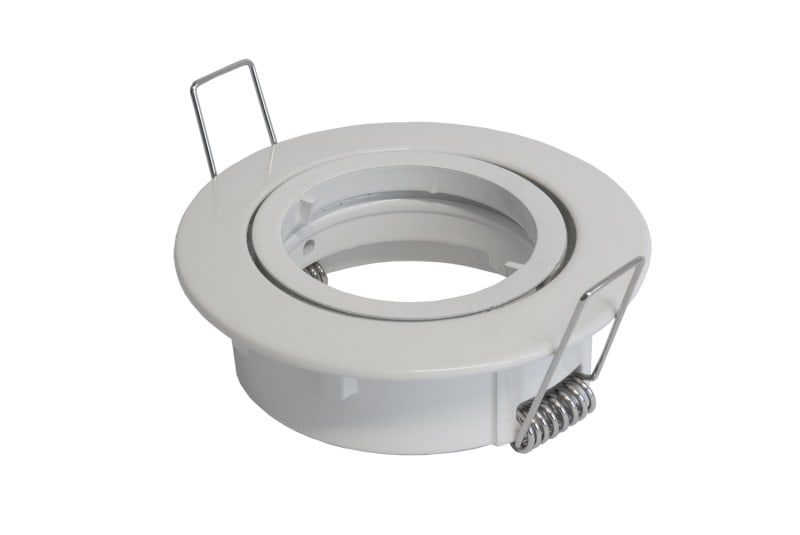 ELTEC - HES-ASB5068 weiß Druckguß-Einbaustrahler MR16, Bajonettverschluss, schwenkbar, weiß