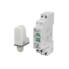 PERRY - Elektronischer Daemmerungsschalter 0-1000 Lux 1 TE mit separatem Lichtfaenger