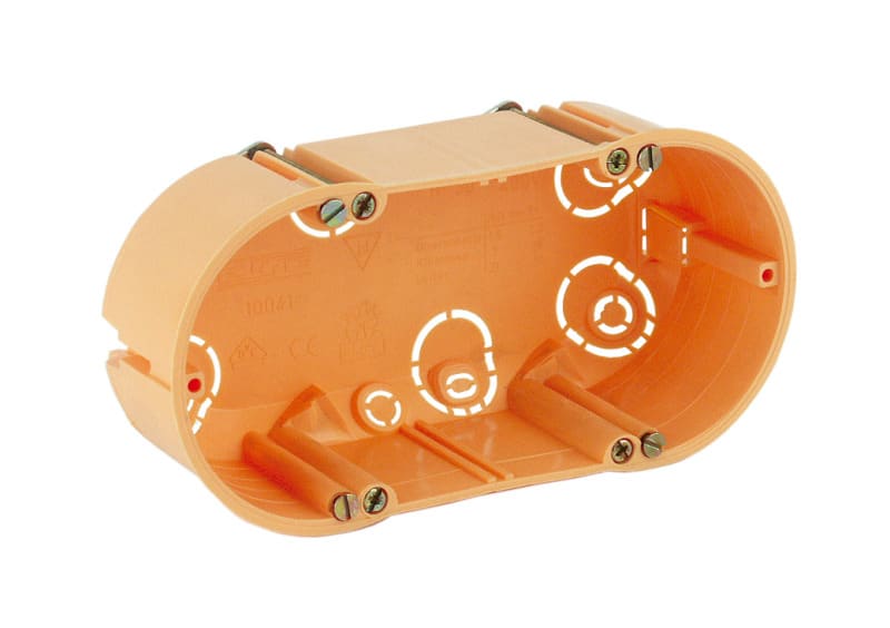 J.V.K. - Doppel- Geräte- Verbindungsdose 2x DM68mm, 47mm