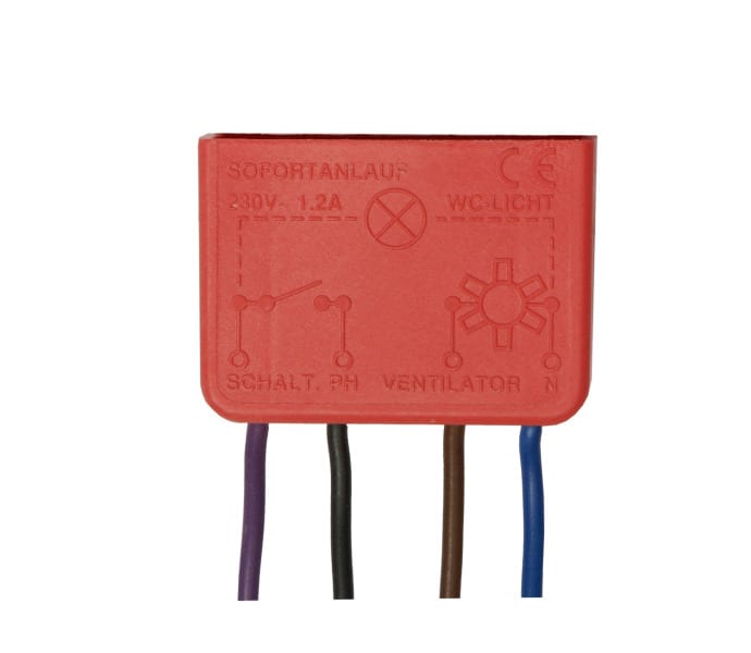 EMZ - Nachlaufrelais einstellbar 1-9 Minuten, 1,2 A