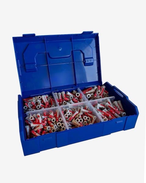 SONEPAR - L-BOXX MINI 451-teilig, FISCHER Qualitätsdübel-Box 6x30 sowie 8x40