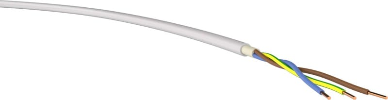 KABEL-LEITUNGEN - Halogenfreie Mantelleitung mit verbessertem Verhalten im Brandfall NHXMH 3X2,5 GR Dca