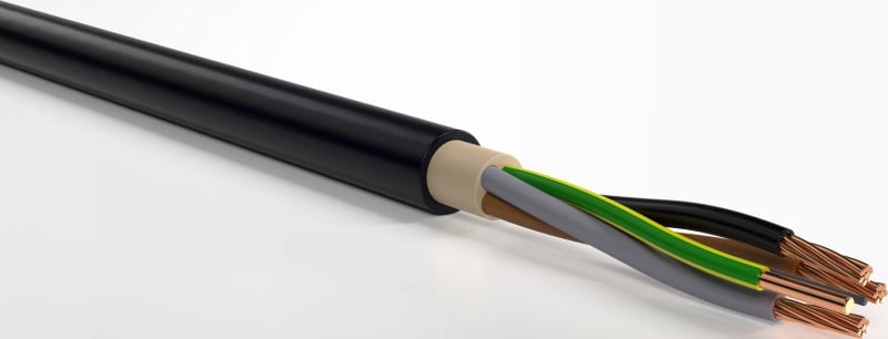 KABEL-LEITUNGEN - PVC-isolierte Starkstromkabel 0,6/1kV ein- und mehradrig E-YY-J 3X25/16 RM/RE SW Eca