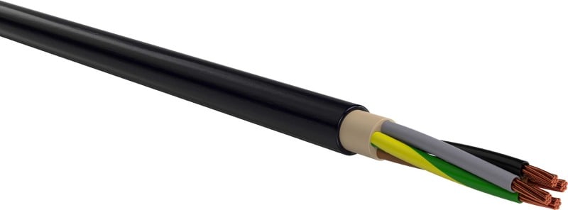 KABEL-LEITUNGEN - PVC-isolierte Starkstromkabel 0,6/1kV ein- und mehradrig NYY 4x25 RM SW Eca