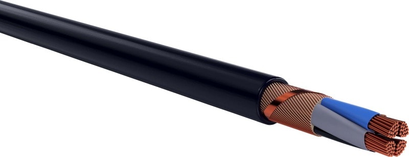 KABEL-LEITUNGEN - PVC-isolierte Starkstromkabel mit konzentrischem Leiter NYCWY 4X150 SM/70 SW Eca