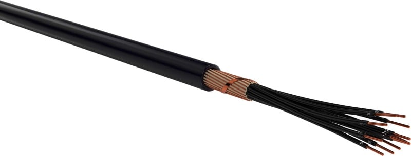 KABEL-LEITUNGEN - PVC-isolierte Kabel mit konzentrischem Leiter Schirmquerschnitt 16 mm² E-YCY 7X4 RE/16 SW