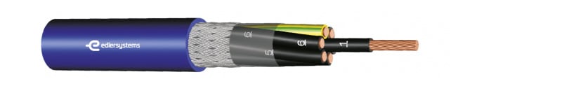 KABEL-LEITUNGEN - PVC-Steuerleitung geschirmt für eigensichere Stromkreise mit blauem Außenmantel YSLCY (blau) eigensicher EB 3X1,5 BL Eca