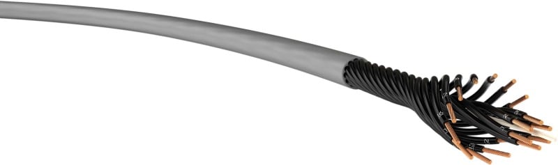 KABEL-LEITUNGEN - Halogenfreie Steuerleitung mit verbessertem Verhalten im Brandfall HSLH FRNC 12X0,75 GR  Dca