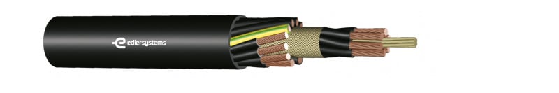 KABEL-LEITUNGEN - Gummi-Steuerleitung mit Tragorgan f.mittlere mechan. Beanspr. (N)FLGöu 18X1 SW