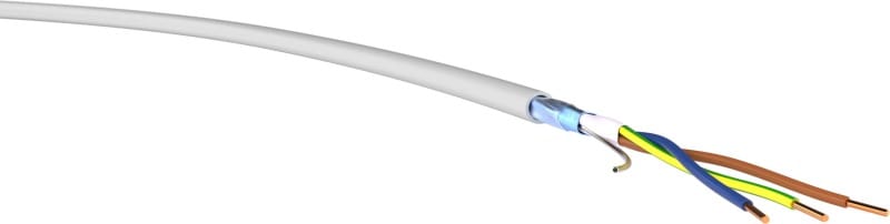 KABEL-LEITUNGEN - PVC-Mantelleitung geschirmt Bioleitung (N)YM(ST)-J 3X1,5/1,5 GR Eca