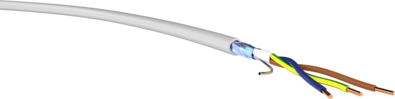 KABEL-LEITUNGEN - PVC-Mantelleitung geschirmt Bioleitung (N)YM(ST)-J 3X2,5/1,5 GR Eca