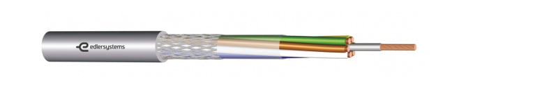 KABEL-LEITUNGEN - Elektronik-Steuerleitung mit Abschirmung aus verzinntem Kupfergeflecht LiYCY 5X0,5 GR Eca
