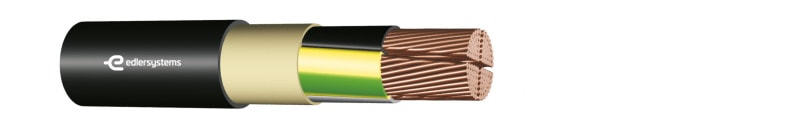 KABEL-LEITUNGEN - PVC-isolierte Starkstromkabel 0,6/1kV ein- und mehradrig E-YY-J 5X150 RM SW Eca
