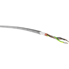 KABEL-LEITUNGEN - Silikon-Schlauchleitung mit Stahldrahtgeflecht und Glasseidengeflecht SiHFP 4X0,75 RTBR