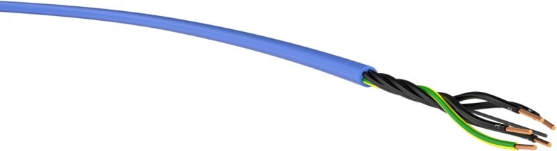 KABEL-LEITUNGEN - PVC-Steuerleitung für eigensichere Stromkreise mit blauem Außenmantel YSLY (blau) eigensicher EB 5X1,5 BL Eca
