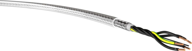 KABEL-LEITUNGEN - PVC-Steuerleitung mit Stahldrahtgeflecht YSLYQY 5X16 TRANSP