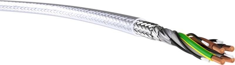 KABEL-LEITUNGEN - EMV-Motoranschlußleitung mit Kupferabschirmung 2YSLCY 4X10 TRANSP
