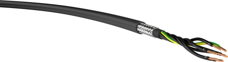 KABEL-LEITUNGEN - PVC-Steuerleitung mit Kupferabschirmung YSLCY 0,6/1 KV 4X1,5 SW