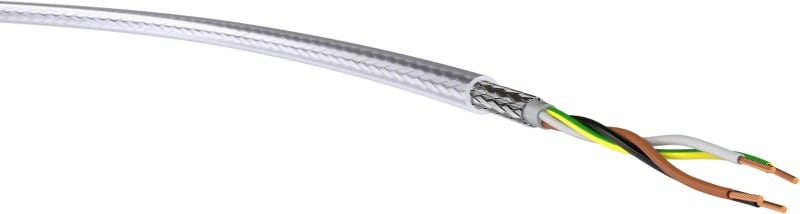 KABEL-LEITUNGEN - PVC-Steuerleitung mit Stahldrahtgeflecht YSLYQY 4X1,5 TRANSP