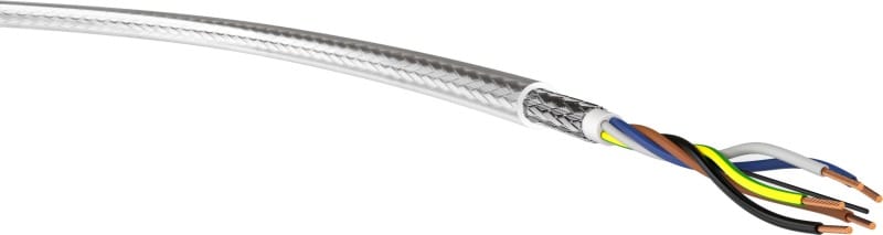 KABEL-LEITUNGEN - PVC-Steuerleitung mit Stahldrahtgeflecht YSLYQY 5X10 TRANSP