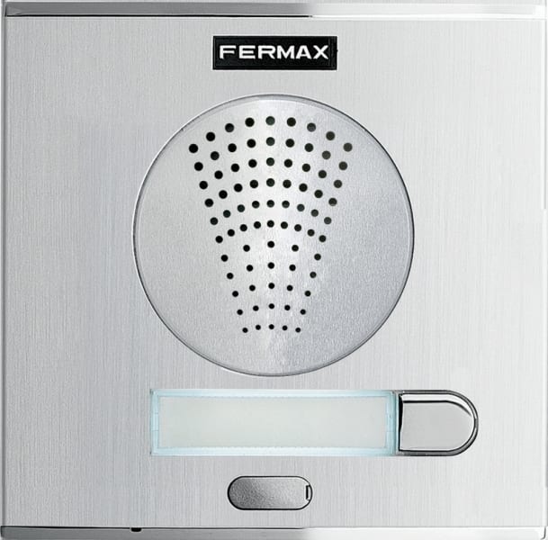 FERMAX - Cityline Türstation, 4+N mit 1 Einfachtaster, silber, Größe 1