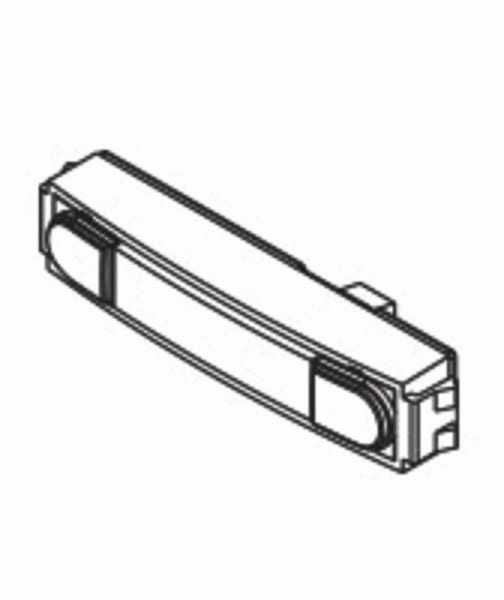 FERMAX - Cityline Doppeltaster 112x23mm Taster verchromt, Led beleuchtet