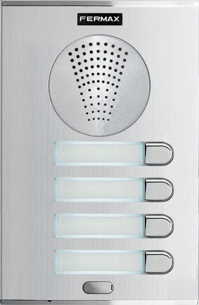 FERMAX - Cityline AUDIO Türstation, VDS 4 Einfachtaster, silber, Gr4