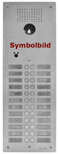 FERMAX - Türstation UP INOX  Antivandal VIDEO 2-reihig mit 20 Tasten und Bohrung P1