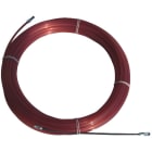 DUELLMANN - Perlon-Einziehband RED 4mm, 30m, m.langem Sucher u.2 Zugösen
