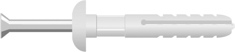 SAPI-SELCO - Schlagdübel mit Stahlnagel Dm.5mm,L:40/10mm, VE=100Stk.