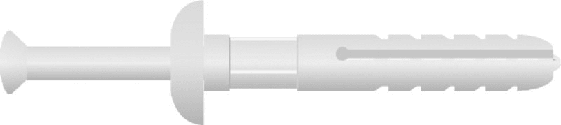 SAPI-SELCO - Schlagdübel m. Kunststoffnagel Dm.6mm,L:40/10mm, VE=100Stk.