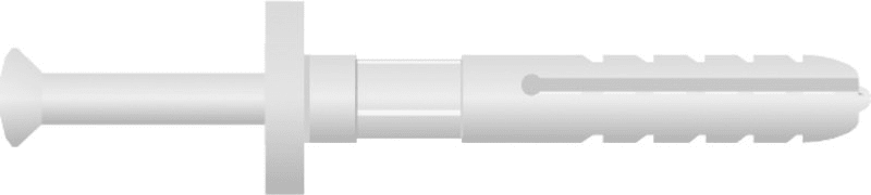 SAPI-SELCO - Schlagdübel m. Kunststoffnagel Dm.6mm,L:60/30mm, VE=100Stk.