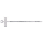 SAPI-SELCO - Kabelbinder m.Feld 25x8mm 100x2,5mm farblos,VE=100Stk.