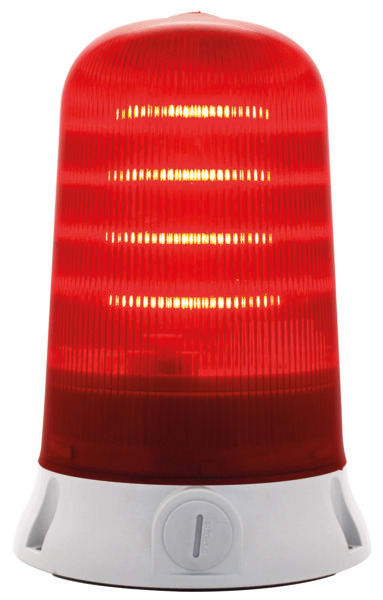SIRENA - ROTALLARM LED Rundumlicht rot, 90/240V AC, IP65, grau