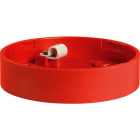SIRENA - M-Line-Sockel flach rot 12-24V, ACDC, IP65
