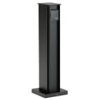 ALBERT - Steckdosensäule, 2-fach, Alu. schwarz
