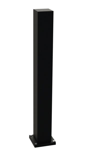 ALBERT - Energiesäule leer, Aluminium, H:900mm, schwarz, IP 44