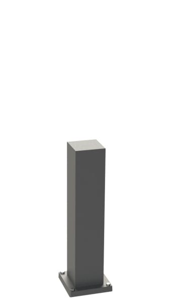 ALBERT - Energiesäule leer, Aluminium, H:500mm, anthrazit, IP 44