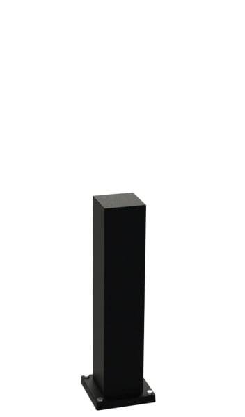 ALBERT - Energiesäule leer, Aluminium, H:500mm, schwarz, IP 44