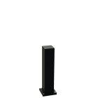 ALBERT - Energiesäule leer, Aluminium, H:500mm, schwarz, IP 44