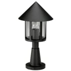 ALBERT - Sockelleuchte, Aluminium, schwarz, 1 x A 60-75W, E 27, IP 44