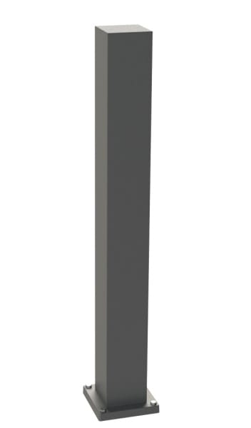 ALBERT - Energiesäule leer, Aluminium, H:900mm, anthrazit, IP 44