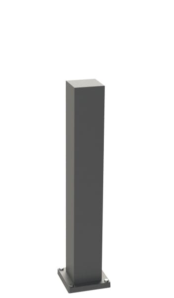 ALBERT - Energiesäule leer, Aluminium, H:700mm, anthrazit, IP 44